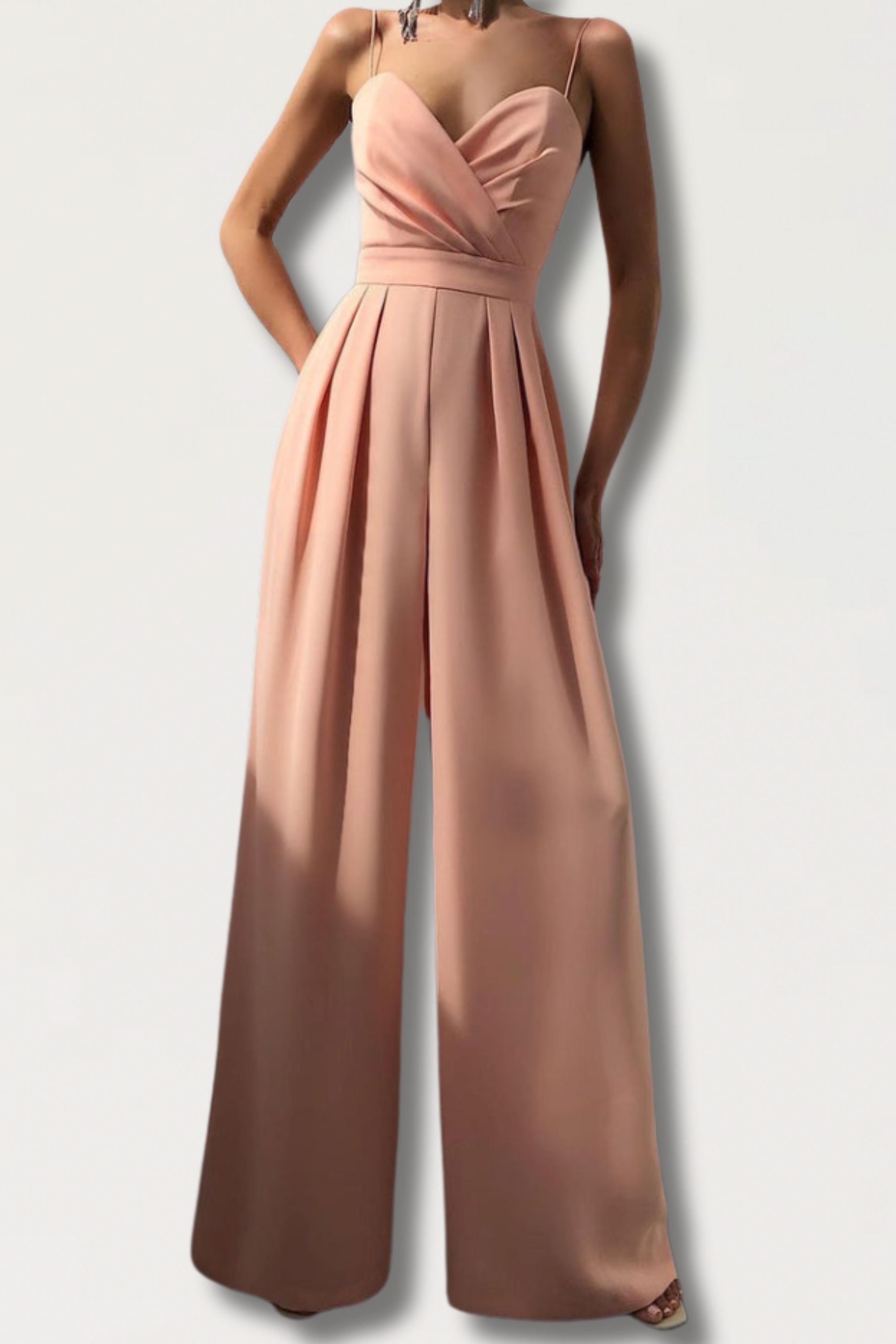 Shayla Elegant Chiffon Wideleg Jumpsuit Avery Dublin